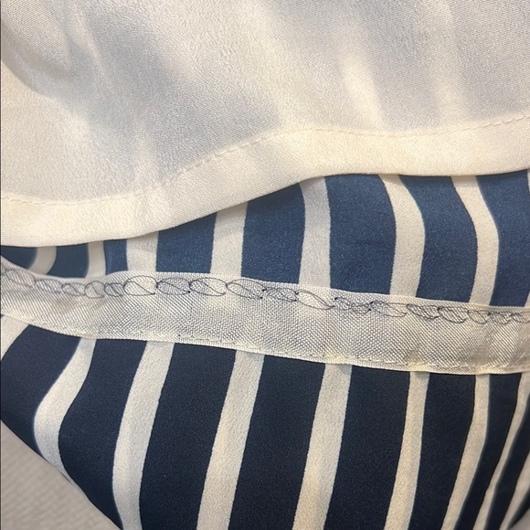 J. Crew Navy and white Pleated - Picture 9 of 10